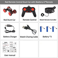 LH-C019S Remote Control Stunt Car Gesture Sensor Control RC Car Off-Road Vehicle Double Side Driving Stunt Car for Kids