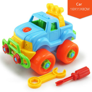 Creative Kids Electric Drill Nut Assembled Match Tool DIY Model Kit Building Educational Blocks Sets Toys For Boys Children Gift