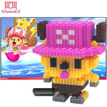 MUMUELI Mini Assembly DIY Japan Anime Figure Cute 3D Building Model Kit Blocks for Children Kids Resin Toys Collection DTSET-4