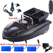 Double hopper 500M Distance Double LED Night Light RC Fishing Bait Boat Fixed speed Cruise Automatic Feed Fishing Bait Boat Toy