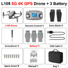 L109 Profissional Drone with ESC 4K Camera 5G GPS WiFi FPV Brushless Control Distance 1000m RC Helicopter Quadrocopter Toy SG907