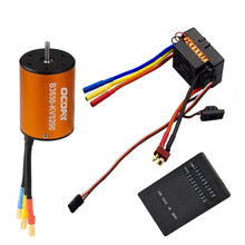 OCDAY 3650 5200KV 4 poles Sensorless Brushless Motor with 60A Electronic Speed Controller Combo Set for 1/10 RC Car and Truck