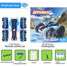 360 Rotate Remote Control Car RC Stunt Car 2 Sides Waterproof Driving on Water and Land Amphibious Electric Toys for Children