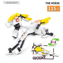 Animal transform Dragon Chinese zodiac signs assembled building block bricks Compatible Legoed kids kits toys Children gift