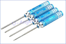 RC Tools 4 pcs hex screw driver set titanium plating hardened 1.5 2.0 2.5 3.0mm screwdriver For helicopter toys