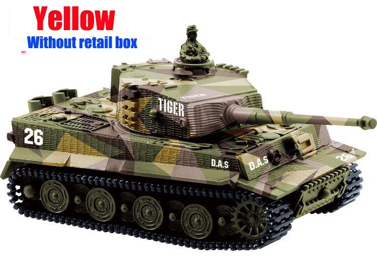 JSXuan brand new TIGER RC Battle Tank 14CH 1:72 Scale Remote Control Simulated Panzer Mini Tank Children Toys Gift