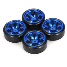 4Pcs RC Drifting Car Tire Set Hard Plastic Hard Tyre Set for Traxxas HSP Tamiya HPI On-road Vehicle Drifting RC Car Toys Parts