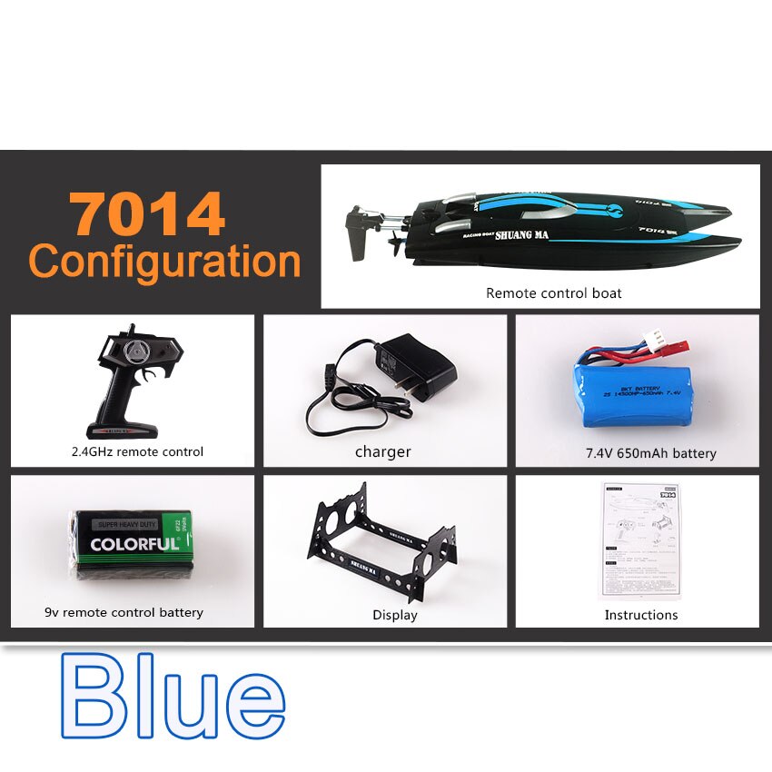 free shipping Double Horse DH7014 2.4G speed rowing boat remote radio control servo Speedboat with Super water cooled motor