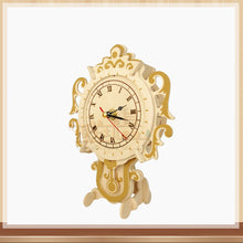 3D Smooth Wooden Clock Blocks for Children Kids Educational Toys DIY Assembly Model Clock Kit Toys Gift for Children Adult Teens