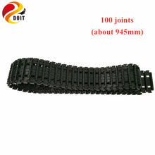 DOIT Shock Absorpber Tracks Plastic Caterpillar Crawler Chain Conveyor Belt for Robot Tank Chassis Engineering Plastic Tracks