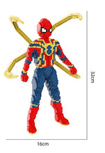 New Super Hero Spider Model Building Blocks Man Assemble 3D Model DIY Diamond Micro Bricks Kits Toy for Children Gifts