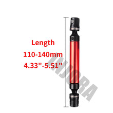 INJORA 1PCS Black Red Metal Drive Shaft for 1/10 RC Crawler Car Traxxas TRX4 Axial SCX10 90046 D90 TF2 RC Car Part