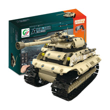 MoFun-13010/13011 2.4G 4H USB Charging Building Block Simulated Heavy Track Tank 497pcs DIY Electric RC Tank Model For Children