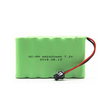 7.2v 2400mah AA NI-MH Battery with charger High capacity electric toy battery Remote car ship robot rechargeable 7.2 v 2400 mah