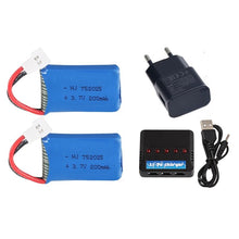 For Syma X4 X11 X13 RC Drones 3.7V 200mah LiPo battery + 5 in1 charger for Syma X4 X11 X13 RC Quadcopter Parts 752025