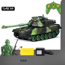 54CM Super Large Track Rolling Remote Control Tank Can Launch Combat turret 360° Rotating analog Sound Simulation Bombing 2.4GHZ