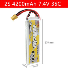 Lipo 2S Battery 7.4V 1200mAh 1500mAh 1800mAh 2200mAh 25C 2600mAh 3000mAh 4200mAh 5200mAh 35C Lipo Battery with XT60 Plug