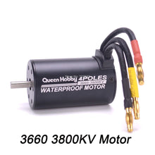 Waterproof 3650 3900KV / 3660 3300KV / 3670 2150KV Brushless Motor 60A 80A 120A Brushless ESC Combo Set for 1/8 1/10 RC Car