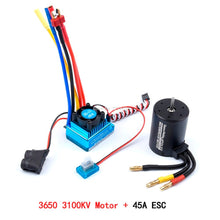3650 3100KV Brushless Motor & 45A 60A 80A 120A Brushless ESC with Program Car Combo for 1:10 RC Car RC Boat Part
