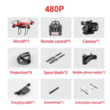 RC Helicopter Foldable Drone WIFI FPV With ESC Camera 4K HD 1080P RC Drone Four-Axis Aerial Remote Control Quadcopter Aircraft
