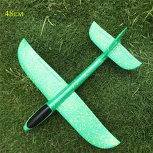 48cm Big Size Hand Launch Throwing Hand Throw Planes Inertial Foam EPP Airplane Toy Children Plane For Kids Blue Purple Pink