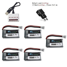 3.7V 400mah Battery and 6-Port Charger For SYMA X15 X5A-1 X15C X15W H31 X4 H107 KY101 E33C E33 U816A V252 H6C RC Spare Parts