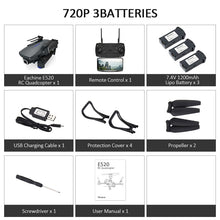 Eachine E520 WIFI FPV Drone 4K/1080P HD Wide Angle Camera Altitude Hold Foldable Aerial Video Quadcopter Aircraft Upgraded E58