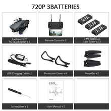 Eachine E520 WIFI FPV With 4K/1080P HD Wide Angle Camera High Hold Mode Foldable RC Drone Quadcopter RTF RC Dron