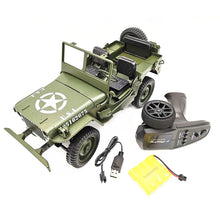 1:10 RC Car Q65 C606 2.4G 4WD Convertible Remote Control Off-Road Military Climbing Car Toy Kid Gift Light Jeep Four-Wheel Drive