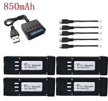 Upgraded 850mAH 3.7V Lipo Battery and 5pcs Charger for E58 JY019 S168 For RC Quadcopter Spare Parts 3.7v RC Drone Battery 721855