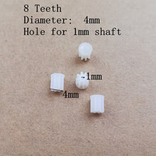 4pcs Small Motor Gears 6T 7T 8T 9T 10T 11T 12T Teeth For 0.8MM 1mm Shaft R/C Helicopter Mini Quadcopter Accessories Spare Parts