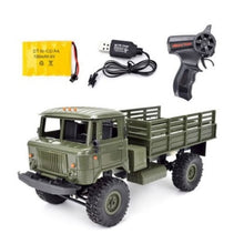 WPL B-24 Remote Control Military Truck DIY Off-Road 4WD RC Car 4 Wheel Buggy Drive Climbing GAZ-66 Vehicle for Birthday Gift Toy