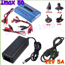 IMAX B6 Digital RC Lipo NiMh Battery Balance Charger+AC POWER 12v 5A Adapter Drop free shipping