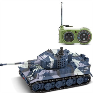 Great Wall Toys 2117 1/72 Radio 14CH Electric RC Tank Battle with Light Sound RTR Model