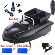 Double hopper 500M Distance Double LED Night Light RC Fishing Bait Boat Fixed speed Cruise Automatic Feed Fishing Bait Boat Toy