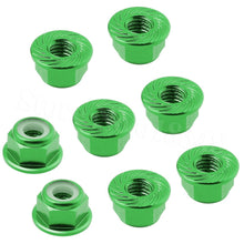 8PCS Aluminum Flange M4 Lock Nuts Nylon Self-Tightening Hex Wheel Adapter RC Car Parts Hardware