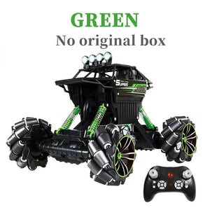 1:12 2.4G RC Car with Mecanum Wheel High Speed 4WD Drift Climbing Remote Control Stunt Car Deformation Off-Road Vehicle Toy