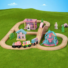 Electric Train Toy Blocks Rails Train Wood Model Railway Wooden Trains Building Blocks Track Magic RC Trains Set Wooden Railway