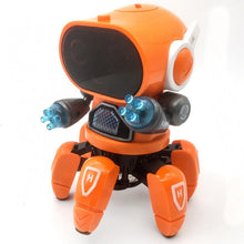New Product Dancing Electric Six-claw Small 6 Robot RC Robot Light Funko Pop Music Children Boy Girl Intelligent Sensing Robot