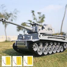 German Tiger 2A6 Battle Simulation Army Military RC Tank 1:18 2.4G Remote Control Tank With Smoke&Sound&BB Bullet&Light Function