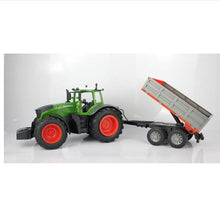 RC Truck Farmer car Tractor 2.4G Remote Control Trailer Dump/Rake 1:16 High Simulation Scale Construction Vehicle Children Toy