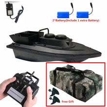 Large Double Hopper Smart Wireless Control RC Bait Boat 2.4G 55CM 500M Long Distance Dual Light High Speed RC Lure Fishing Boat