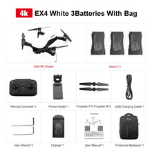 Eachine EX4 5G WIFI 1.2KM FPV GPS With 4K HD Camera 3-Axis Stable Gimbal 25 Mins Flight Time RC Drone Quadcopter RTF VS X12