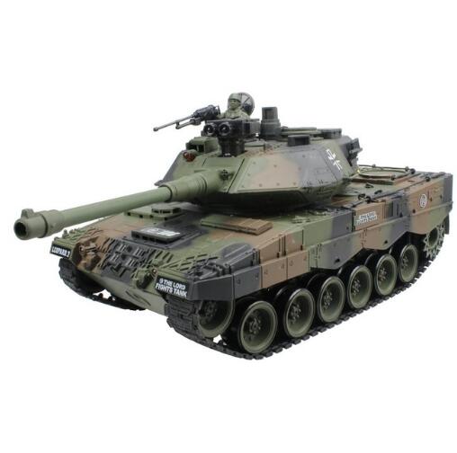 RC Tank Tactical Vehicle Main Battle Military 15 CH 1/20 Recoil Effect Tank with Shoot bullets Model Electronic Hobby Toys