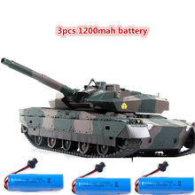 Newest RC Battle Tank XQTK24 with 3pcs battery 45 degree slope off road 330degree rotating turret remote contorl RC tank Gifts