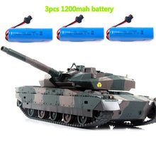 XQTK24 with 3pcs Battery Army remote controlRC Battle Tank RC Tank Model Simulation recoil Military Tank 330 degree rotating to
