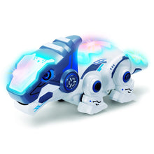 RC Robot Dinosaur Chameleon Pet dragon With Changeable Light Remote Control Electronic Model Animal Funny Gift Toys For Children