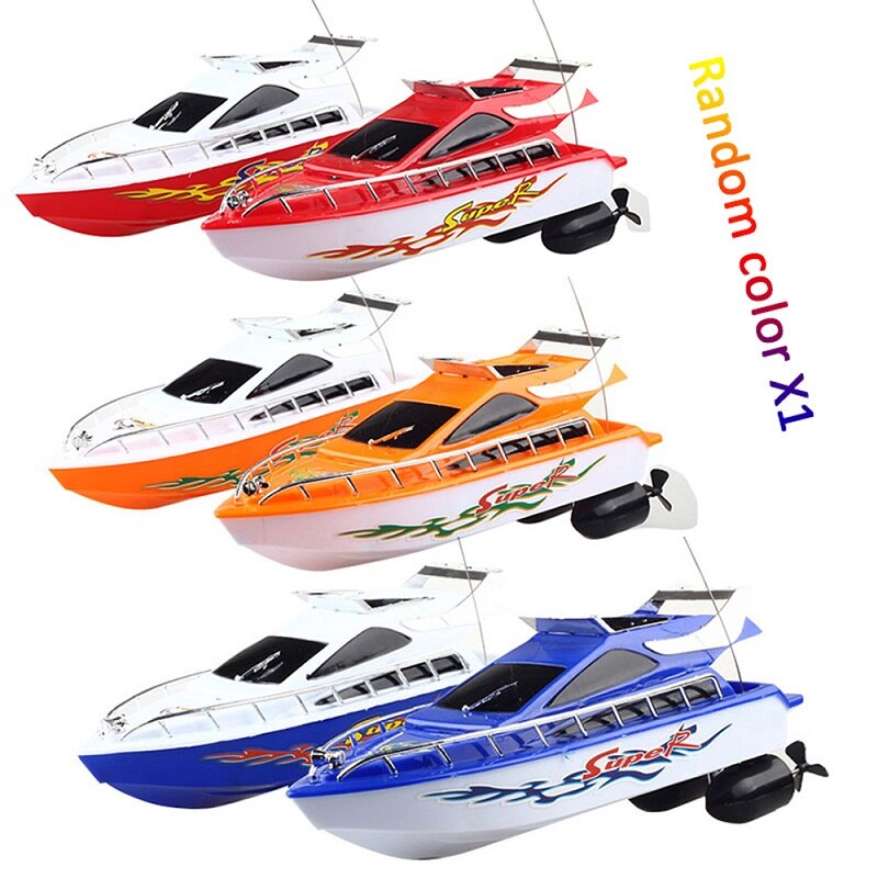 2.4G 4 CH RC Boats 5KM/H ABS Electric Mini Remote Control Speed Boat Toys Model for Kids Chirdren Birthday Gifts C101A