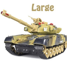 Children Day Gift Fighting Battle Tanks 2.4G 10 Channel RC Infrared Shooting Tank Electric Toy Army Vehicle Big War Tank Present