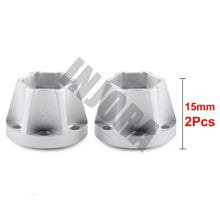 INJORA 2PCS Aluminum Alloy 12mm Wheel Hex Hub for 1/10 RC Crawler 1.9 2.2 Wheel Rim Axial SCX10 Traxxas TRX4 D90